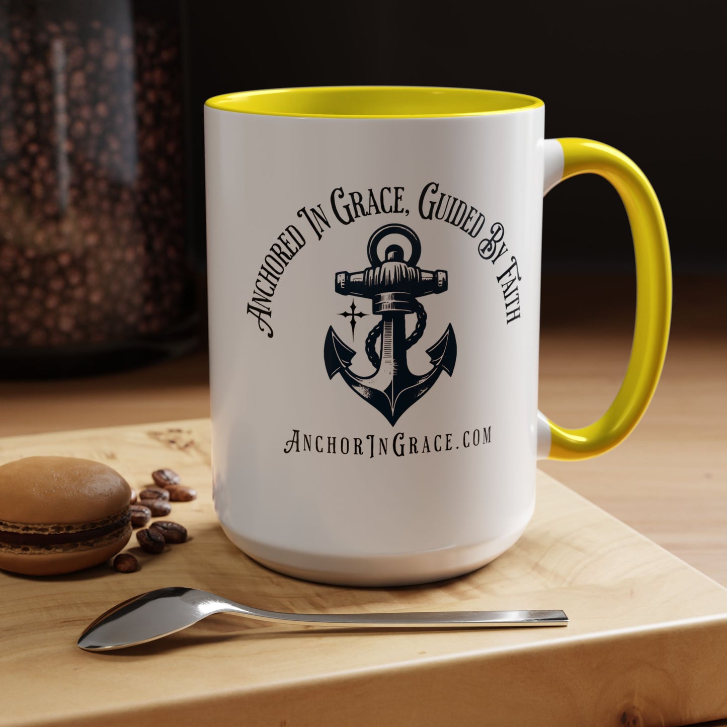 Anchor In Grace Coffee Mug - Inspirational Anchor Design for Faith & Hope