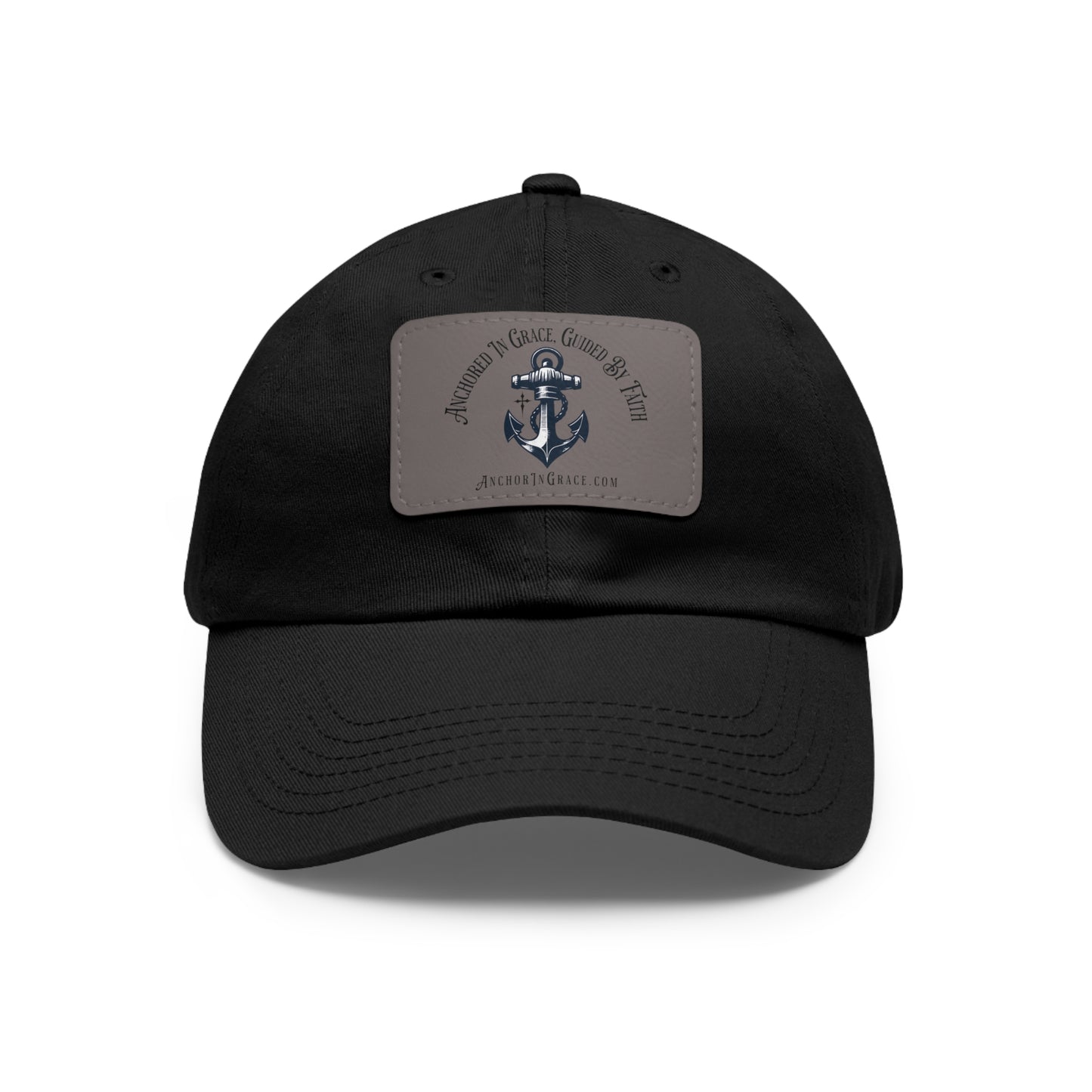 Stylish Hat with Leather Anchor Patch - Perfect Gift & Casual Wear