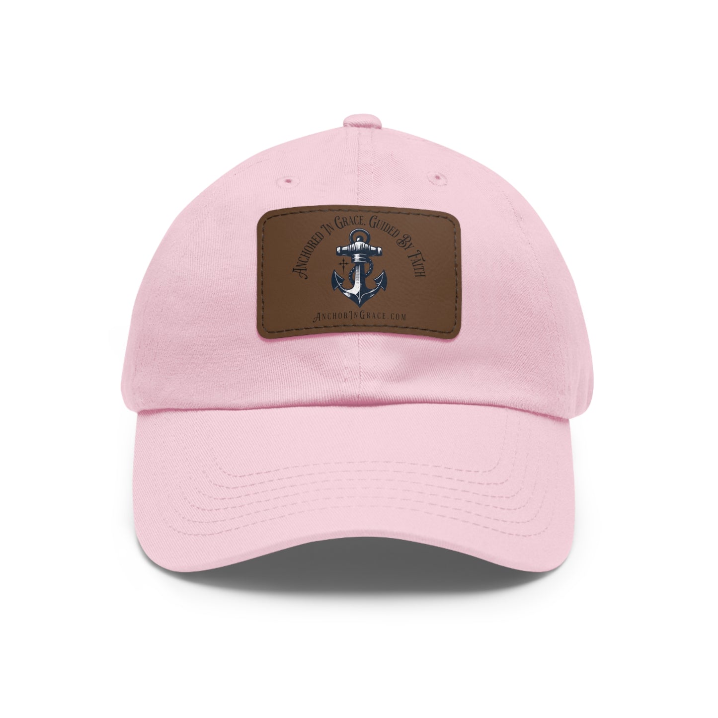 Stylish Hat with Leather Anchor Patch - Perfect Gift & Casual Wear