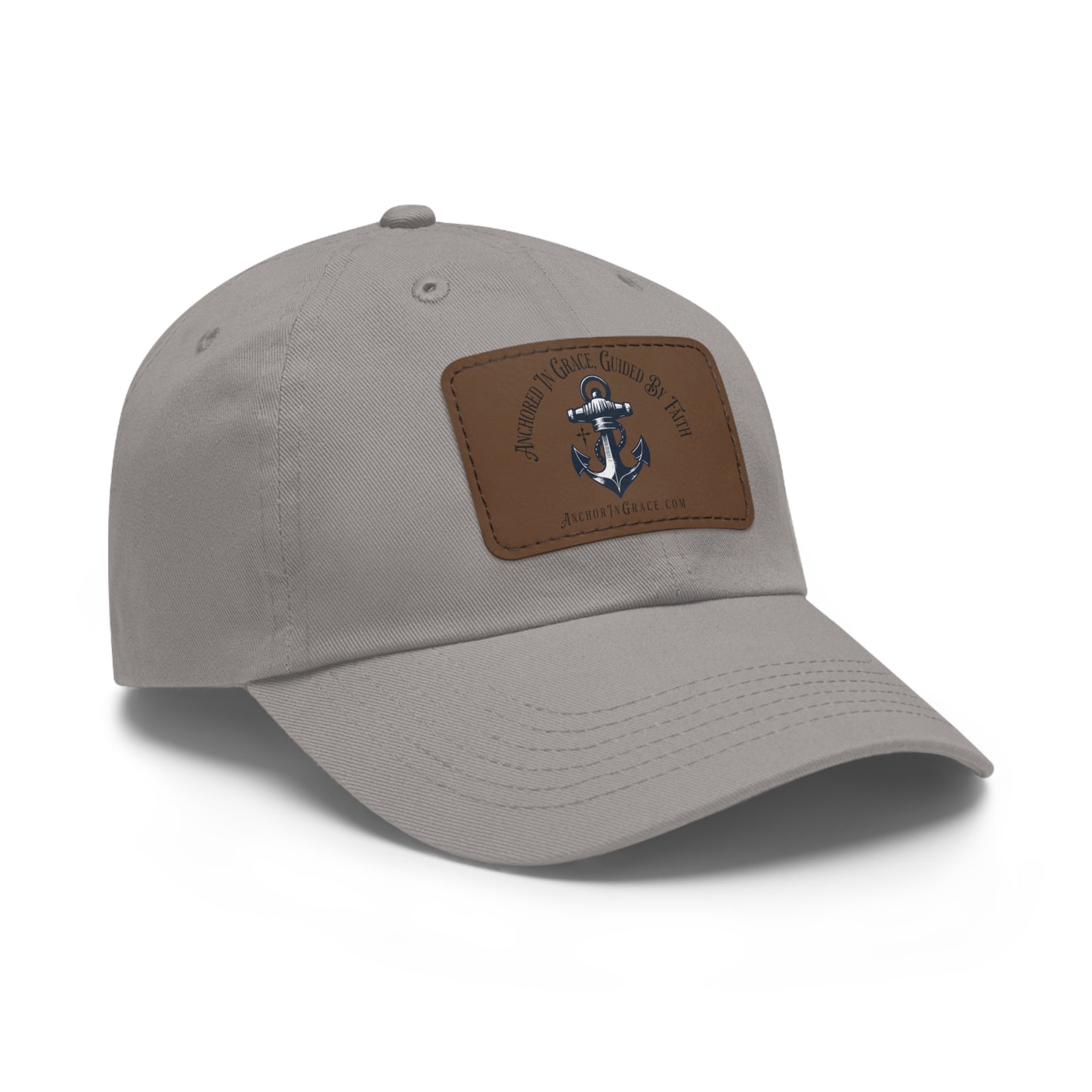 Stylish Hat with Leather Anchor Patch - Perfect Gift & Casual Wear