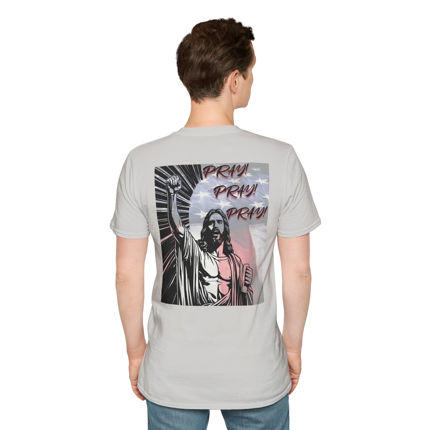 Inspirational USA Prayer Unisex Softstyle T-Shirt