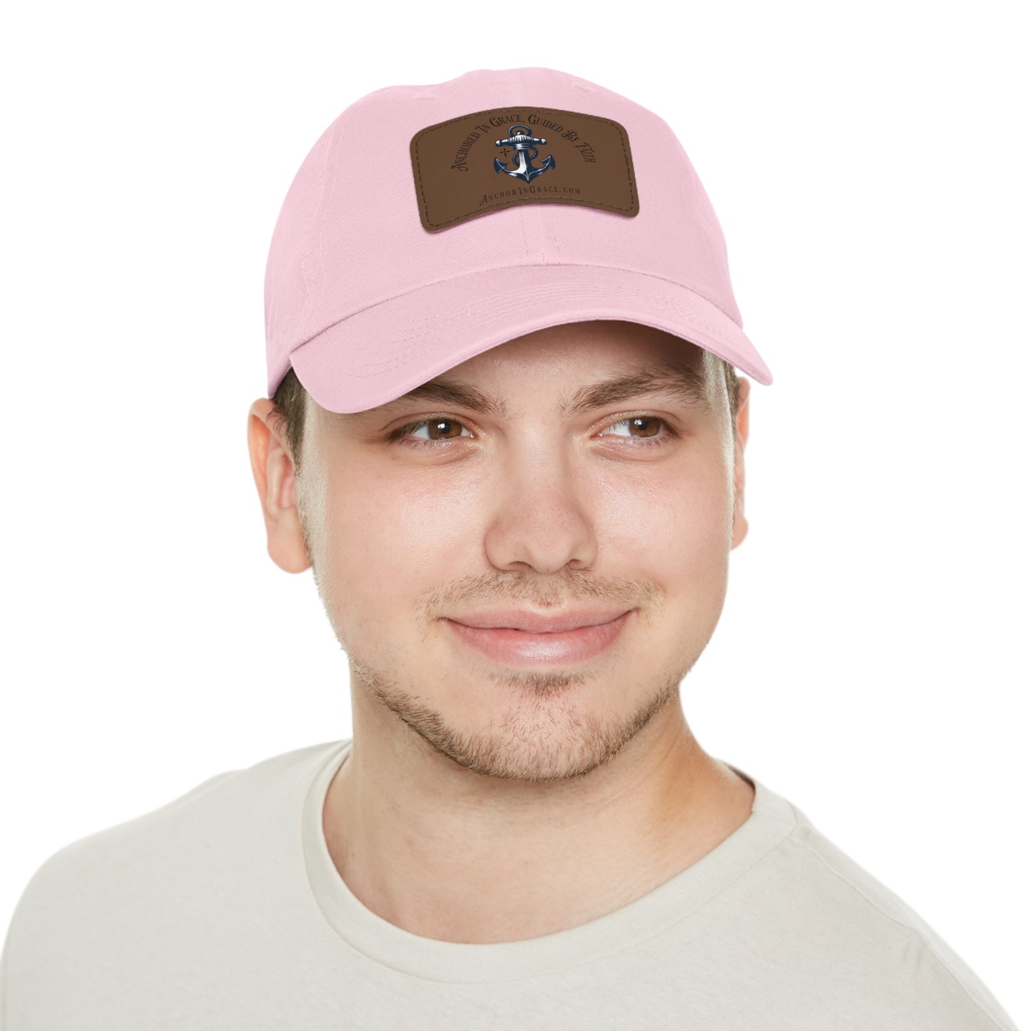 Stylish Hat with Leather Anchor Patch - Perfect Gift & Casual Wear