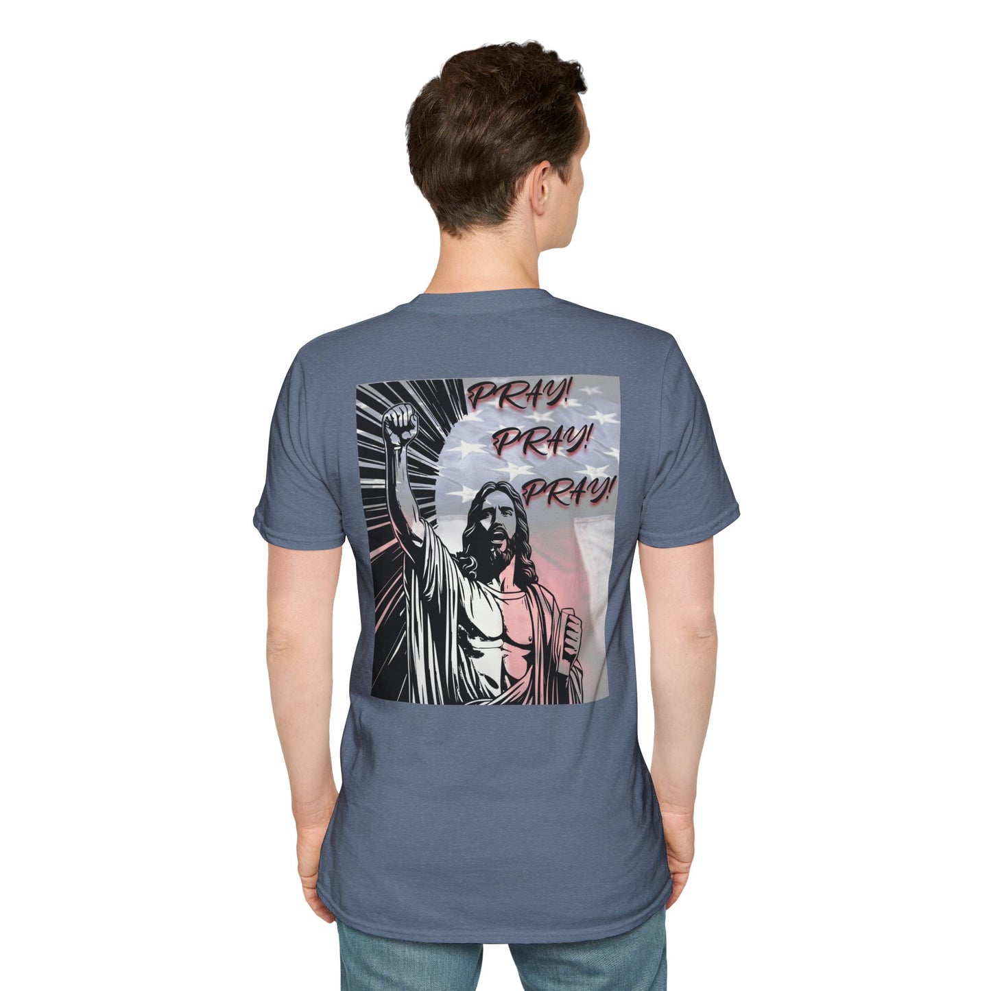 Inspirational USA Prayer Unisex Softstyle T-Shirt