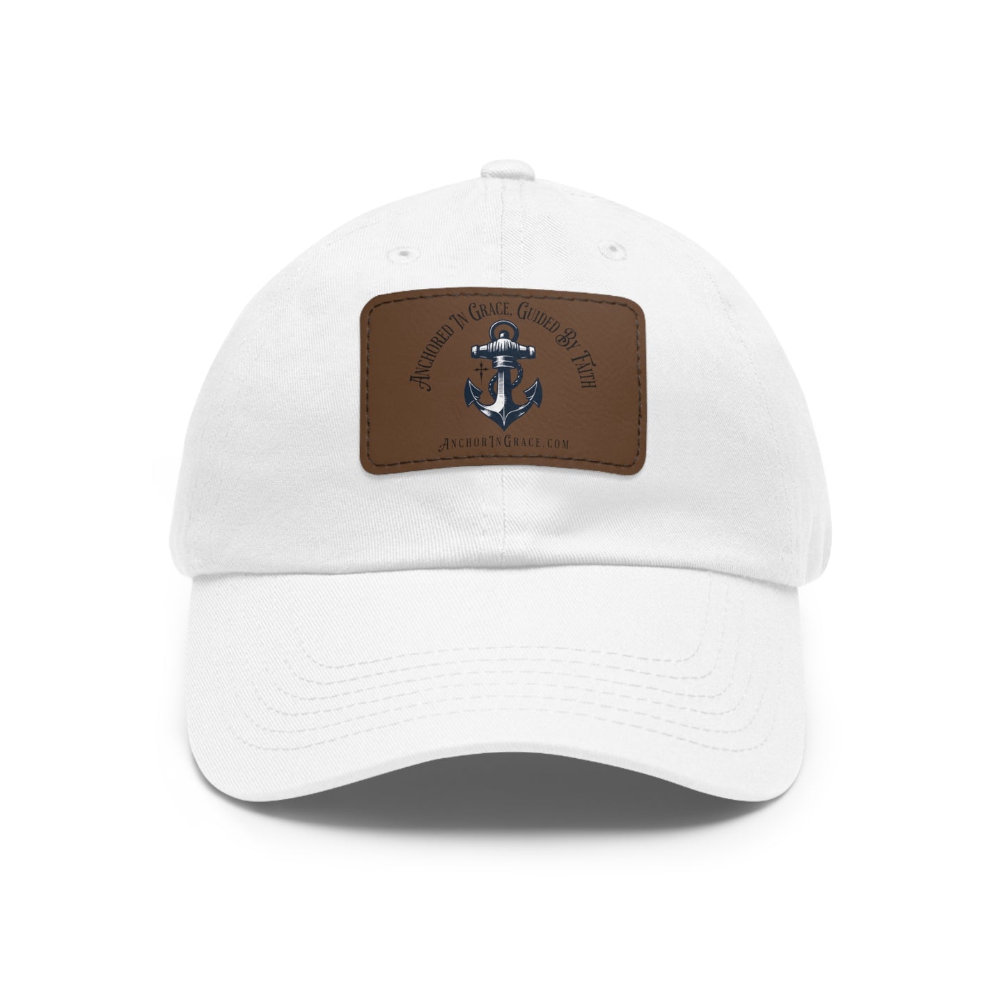 Stylish Hat with Leather Anchor Patch - Perfect Gift & Casual Wear