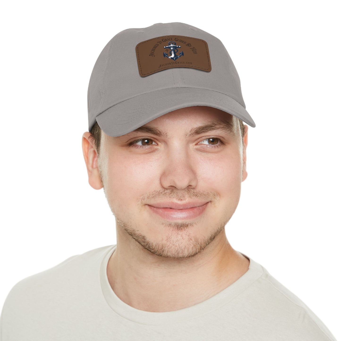 Stylish Hat with Leather Anchor Patch - Perfect Gift & Casual Wear