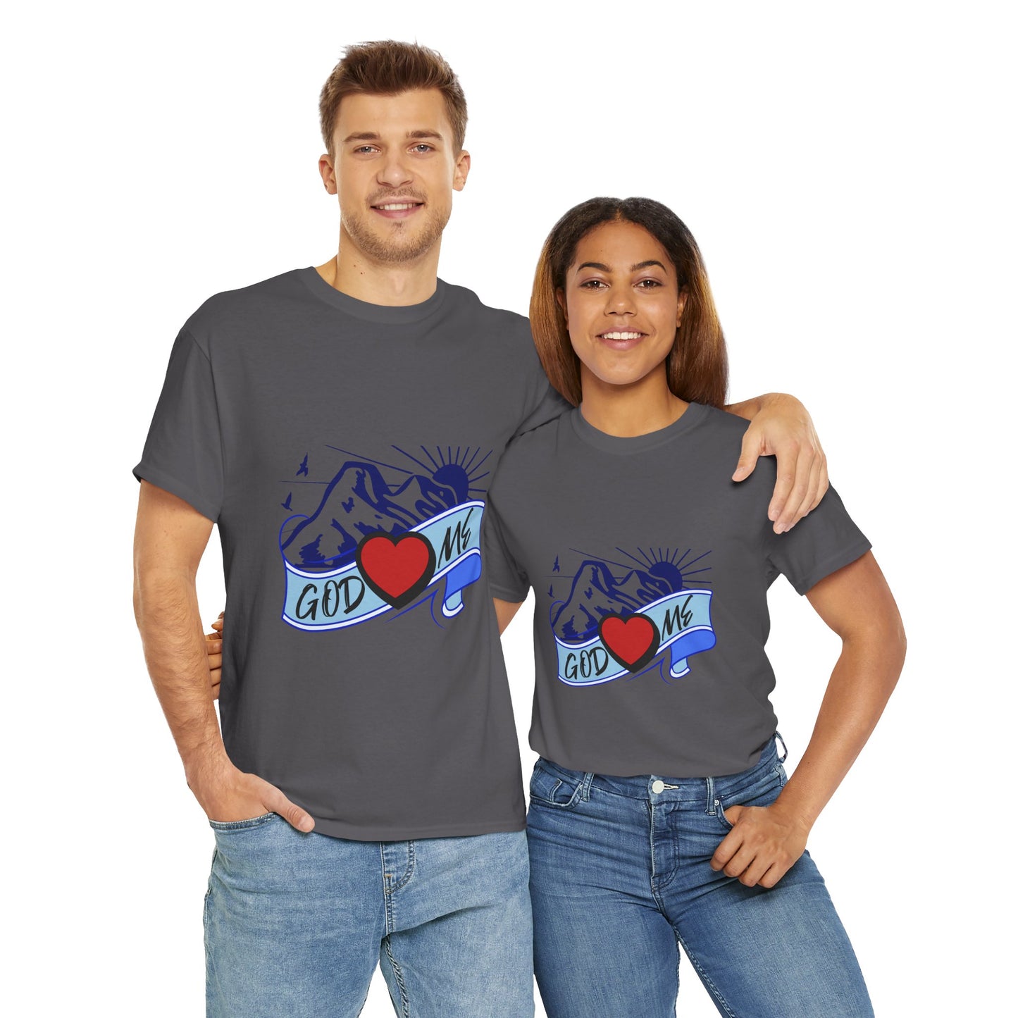 God Heart Me Graphic Unisex Heavy Cotton Tee - Casual Stylish Wear