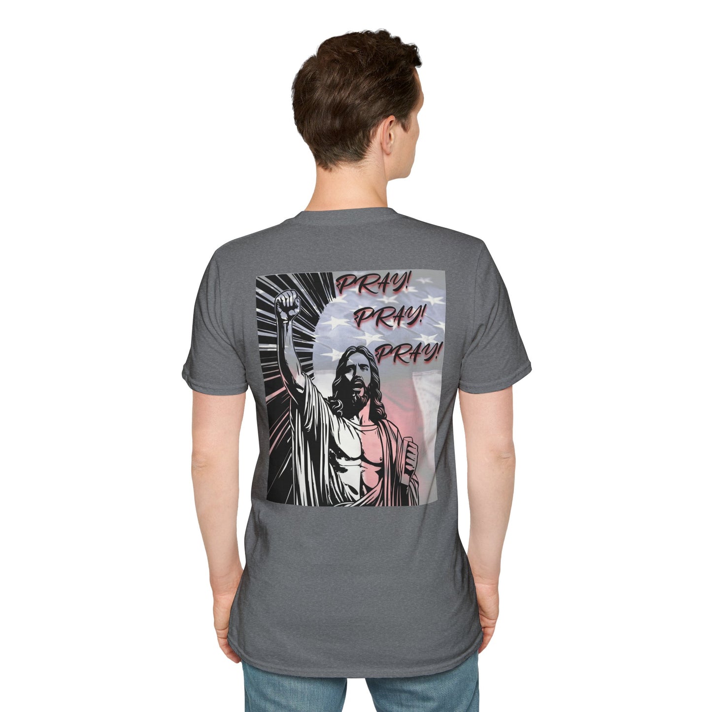 Inspirational USA Prayer Unisex Softstyle T-Shirt
