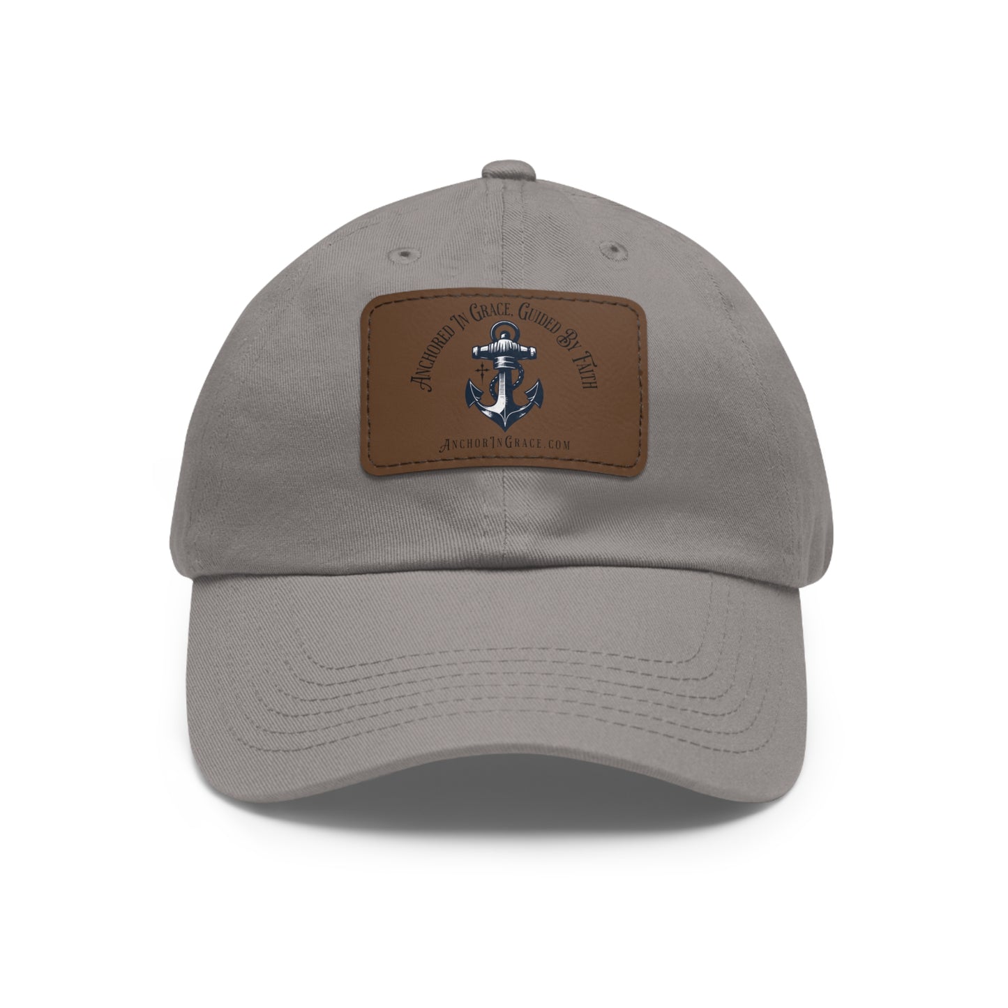 Stylish Hat with Leather Anchor Patch - Perfect Gift & Casual Wear