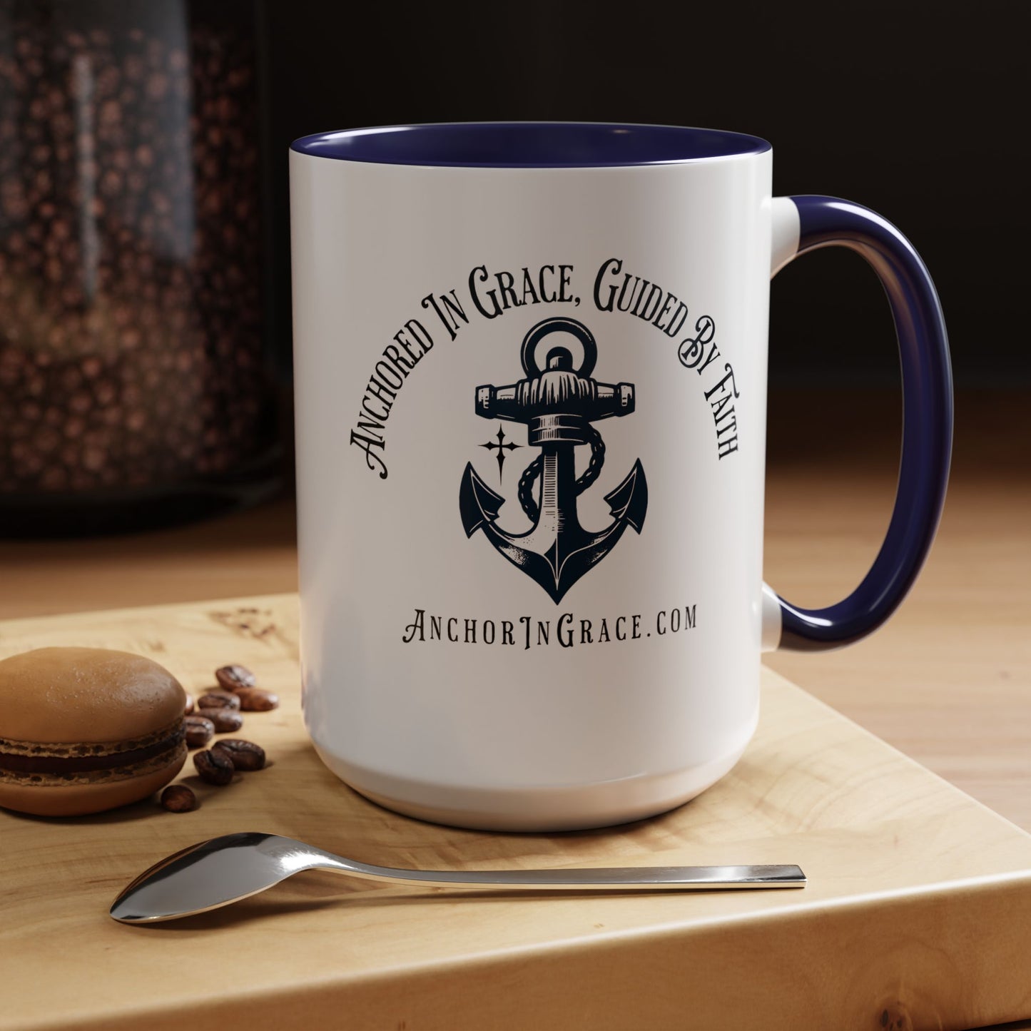 Anchor In Grace Coffee Mug - Inspirational Anchor Design for Faith & Hope