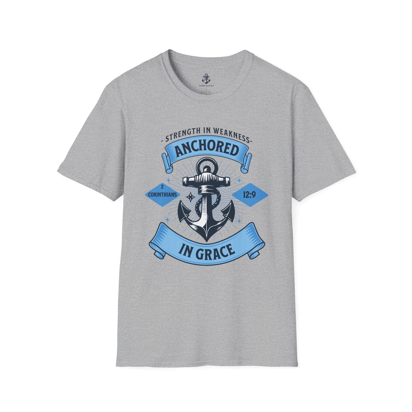 Anchored in Grace Strength in Weakness Unisex T-Shirt