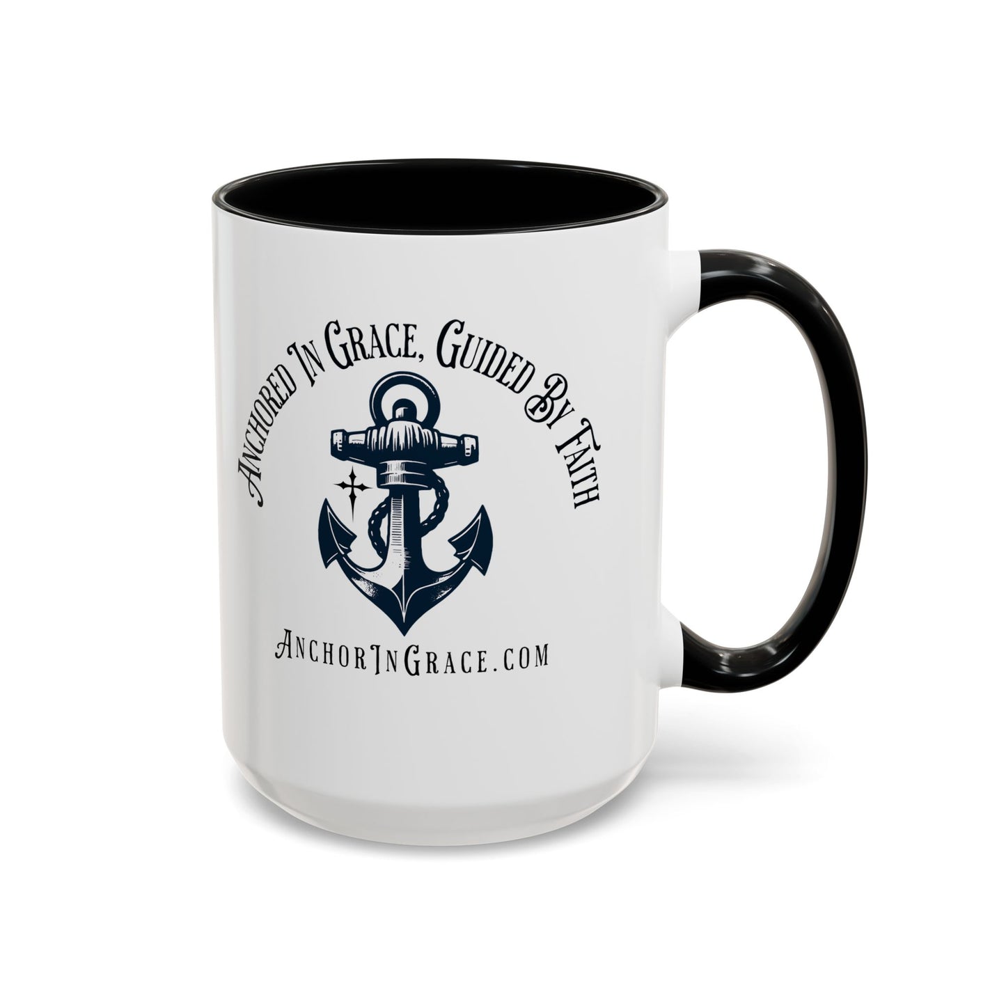 Anchor In Grace Coffee Mug - Inspirational Anchor Design for Faith & Hope