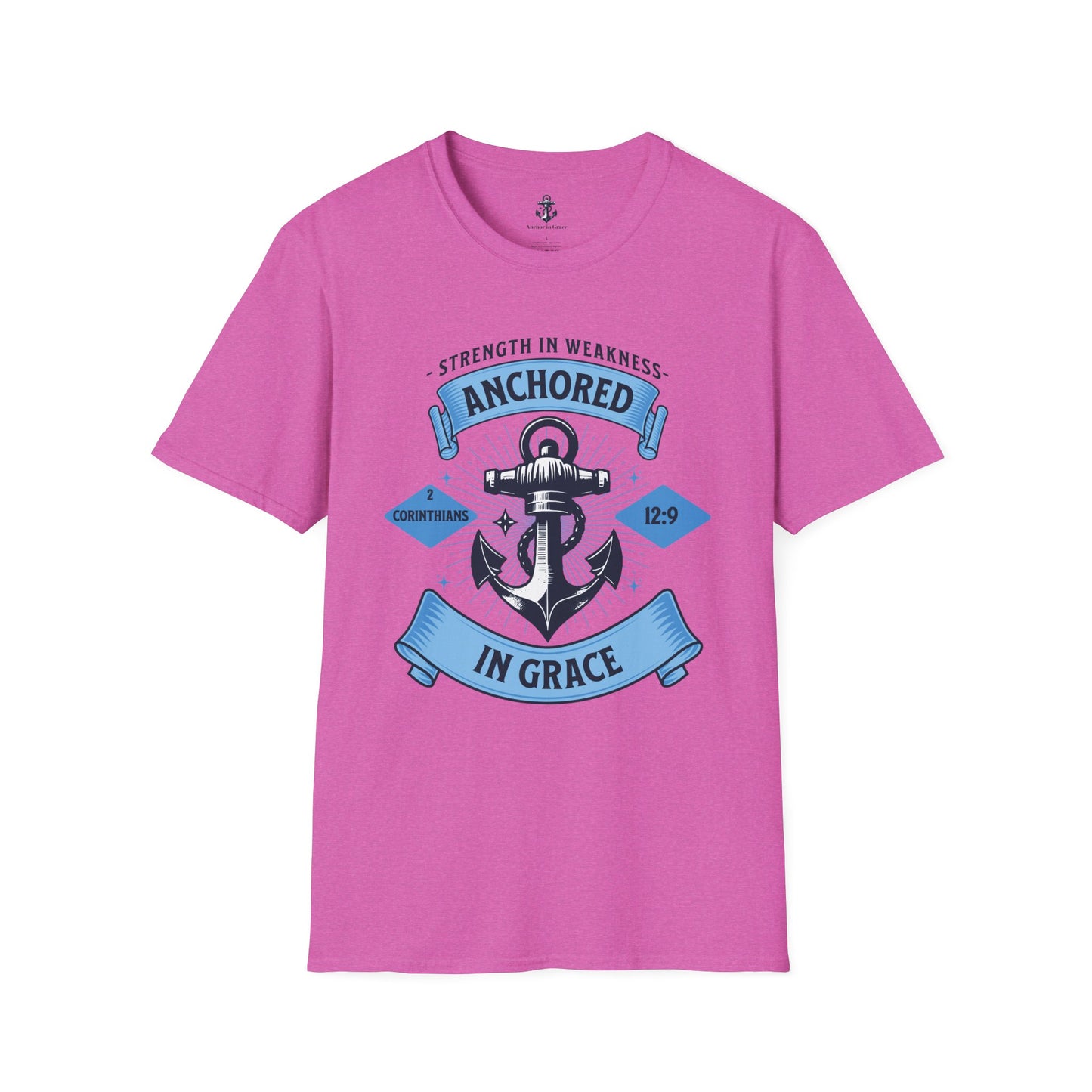 Anchored in Grace Strength in Weakness Unisex T-Shirt