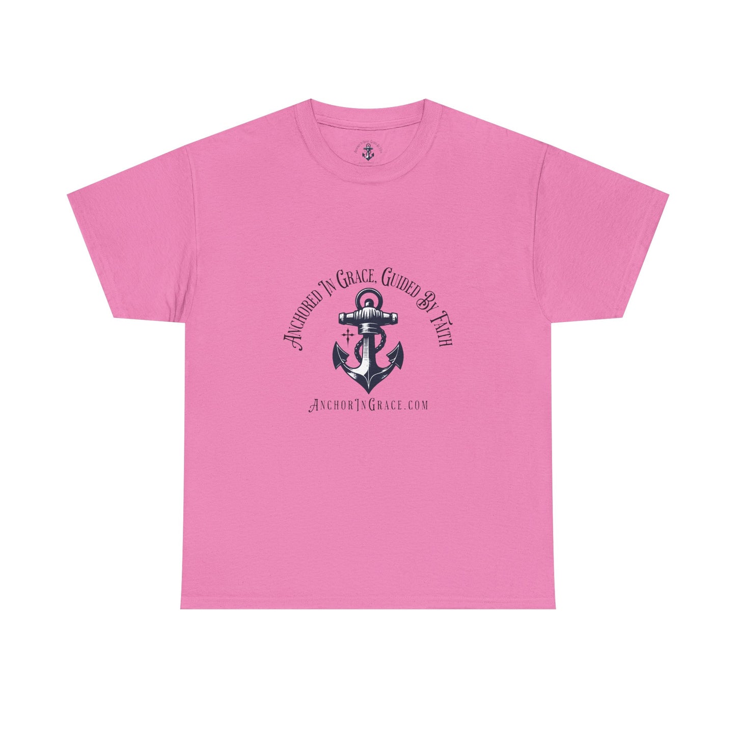 Anchored in Grace , Guided by Faith Graphic Unisex Heavy Cotton Tee