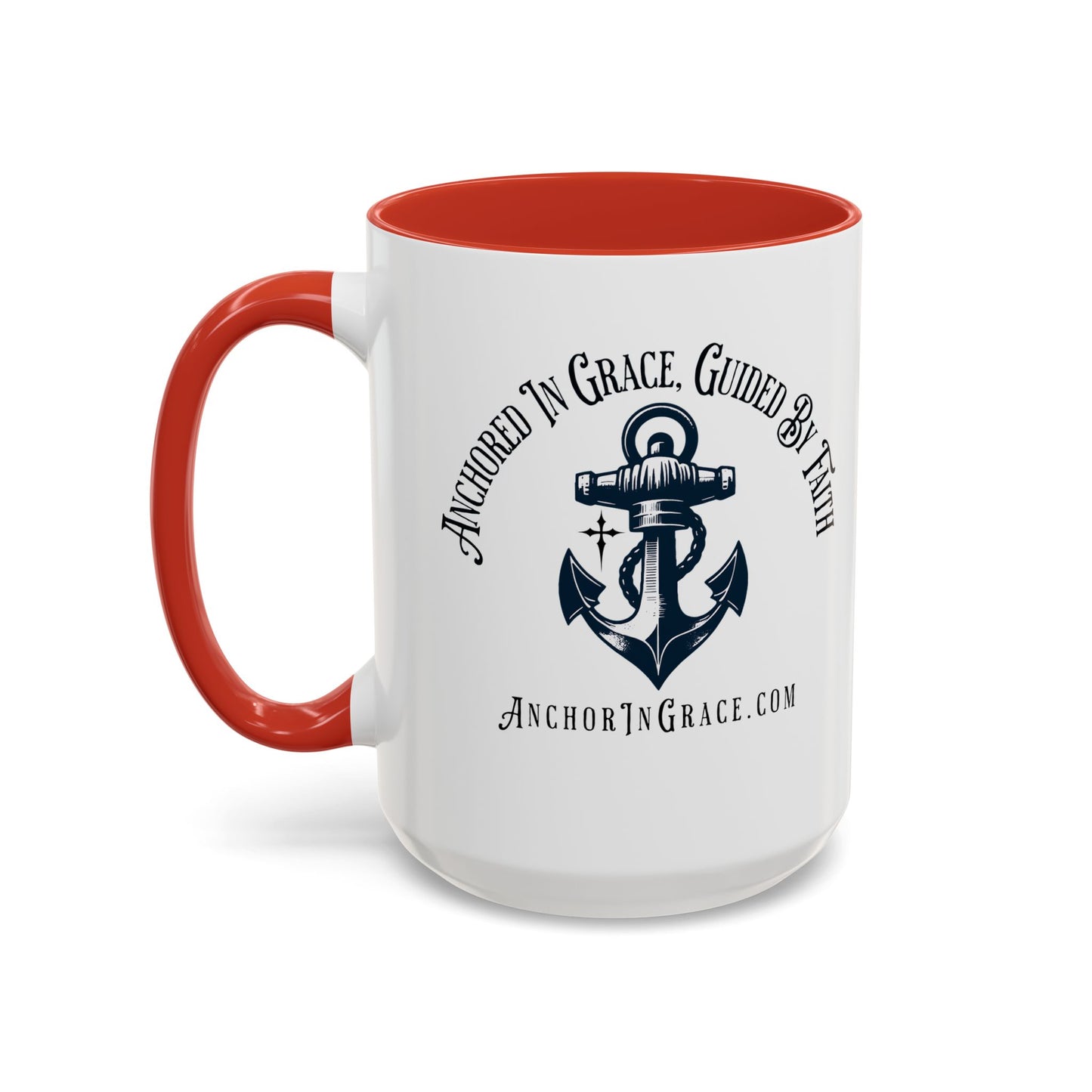 Anchor In Grace Coffee Mug - Inspirational Anchor Design for Faith & Hope