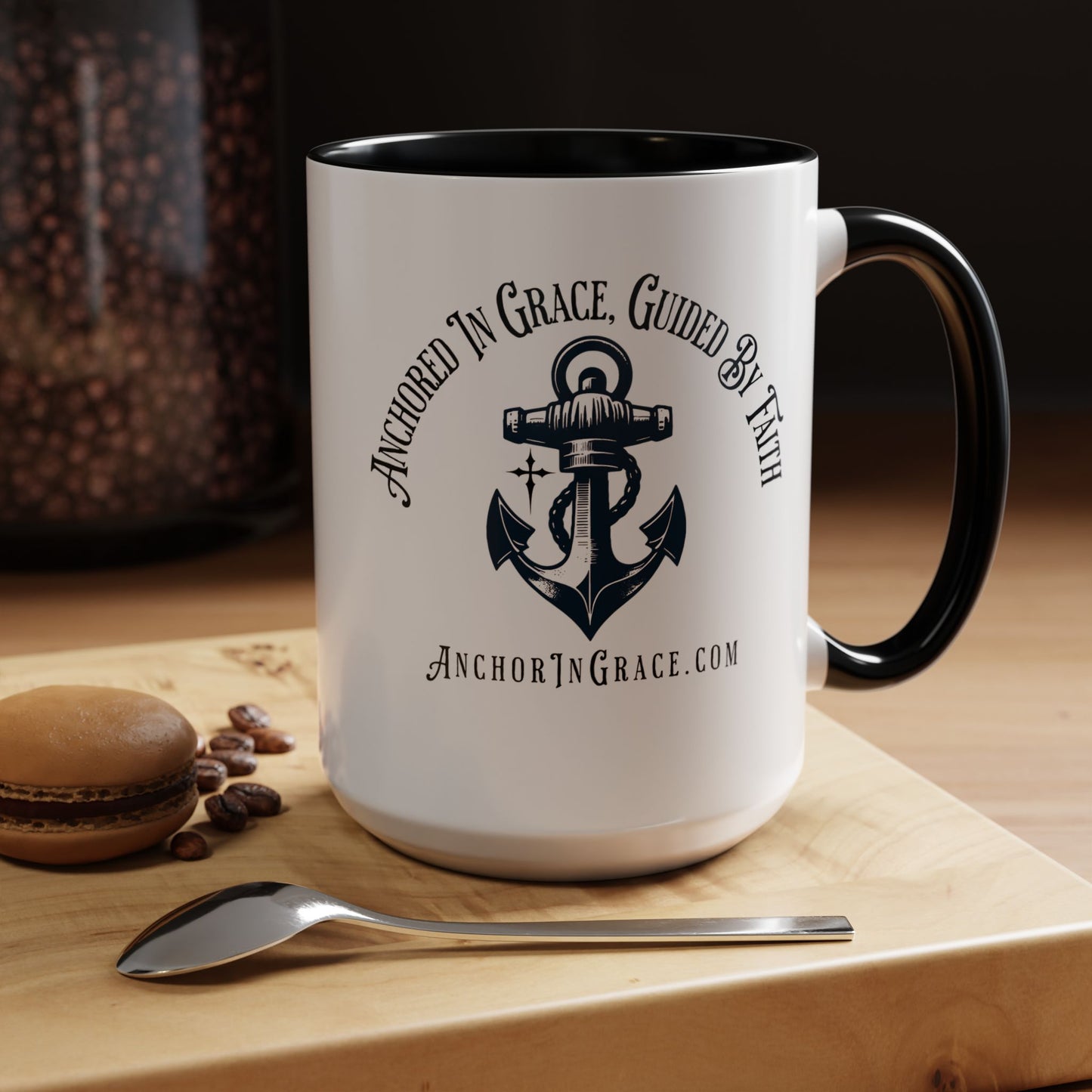 Anchor In Grace Coffee Mug - Inspirational Anchor Design for Faith & Hope