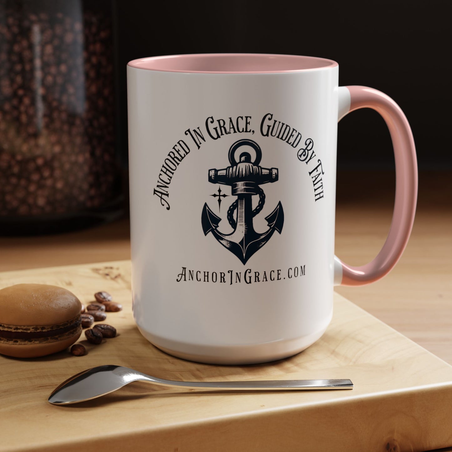 Anchor In Grace Coffee Mug - Inspirational Anchor Design for Faith & Hope