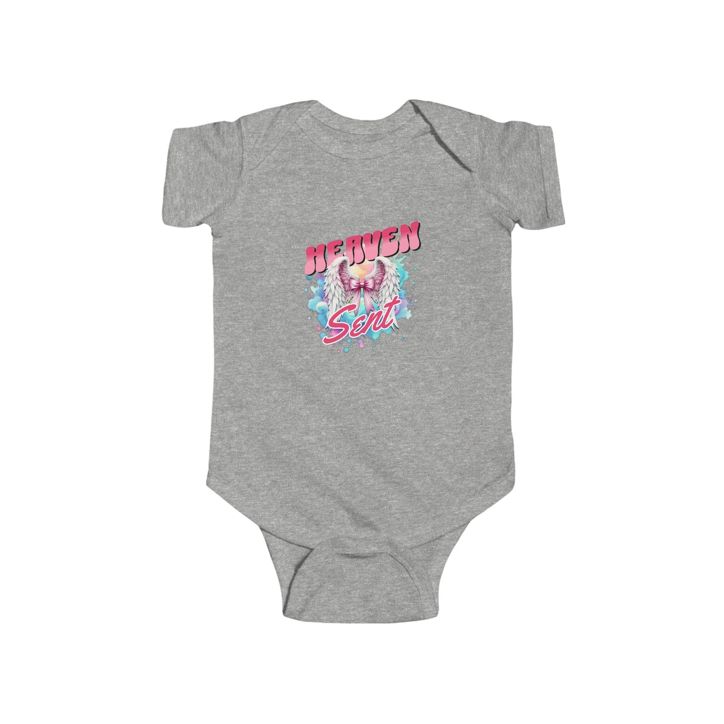 Heaven Sent Infant Bodysuit - Cute Baby Outfit for Newborns, Perfect Gift for Baby Showers