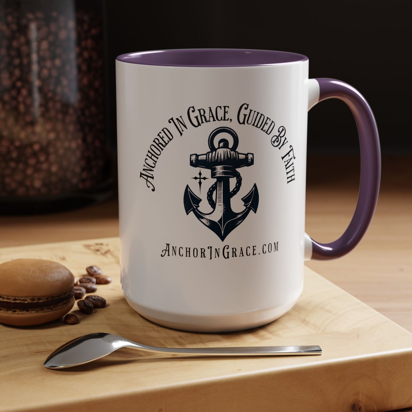 Anchor In Grace Coffee Mug - Inspirational Anchor Design for Faith & Hope