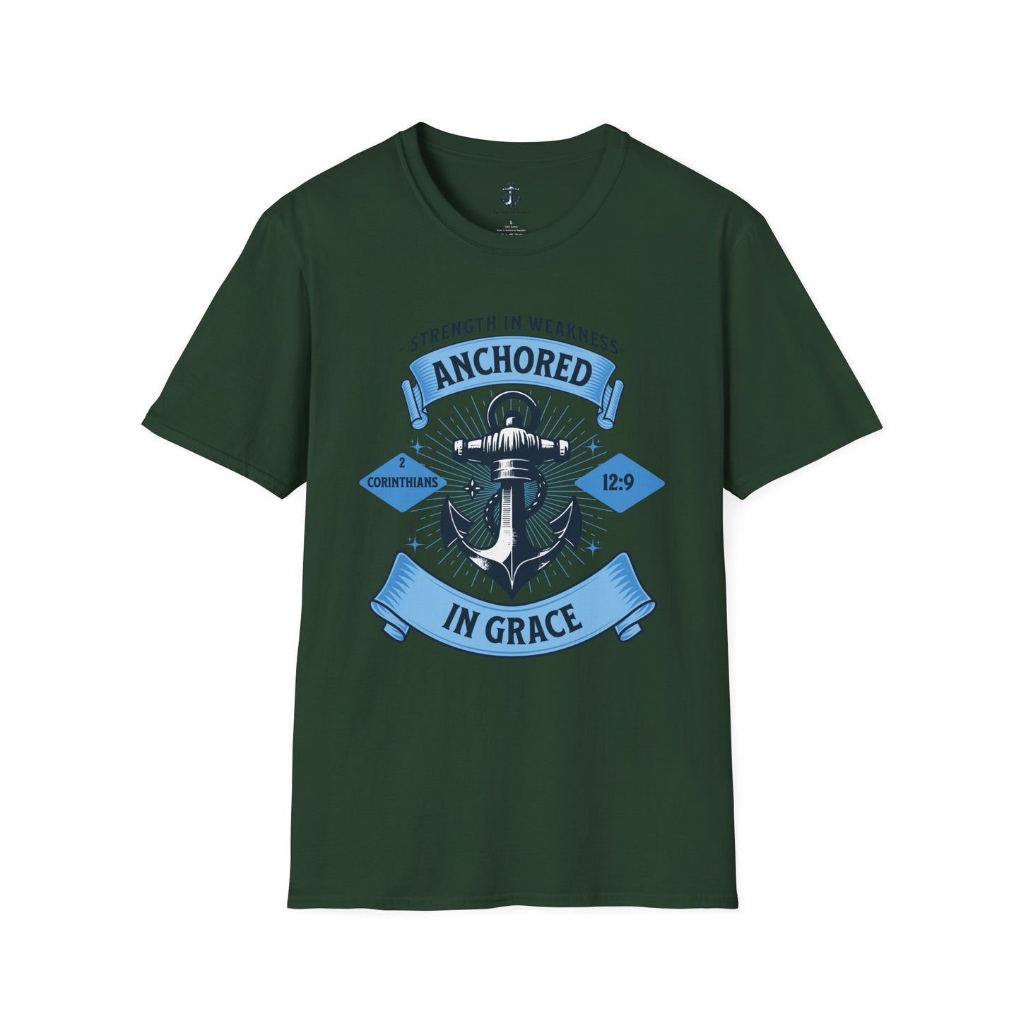 Anchored in Grace Strength in Weakness Unisex T-Shirt