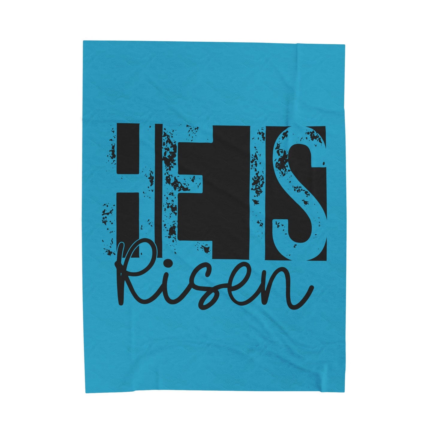 He Is Risen Velveteen Plush Blanket