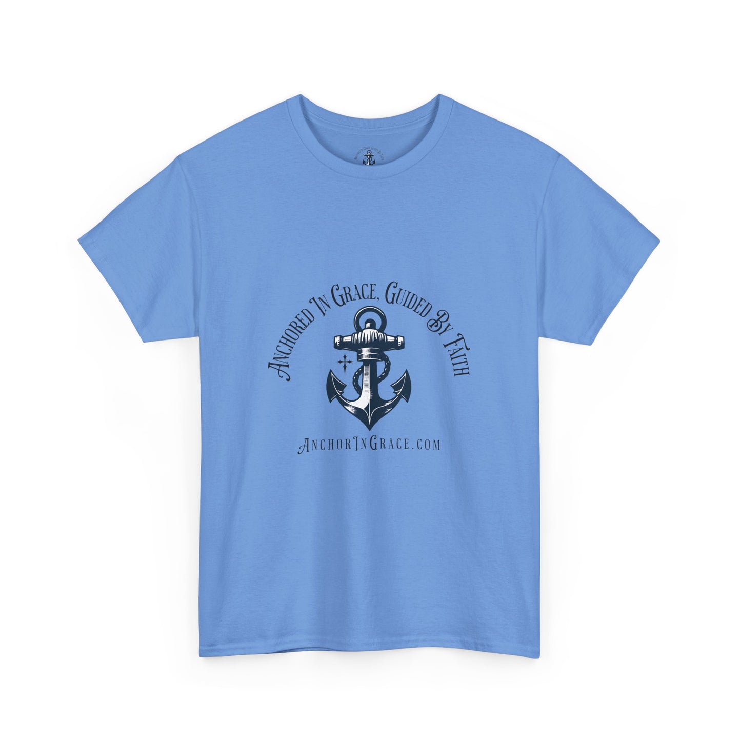 Anchored in Grace , Guided by Faith Graphic Unisex Heavy Cotton Tee