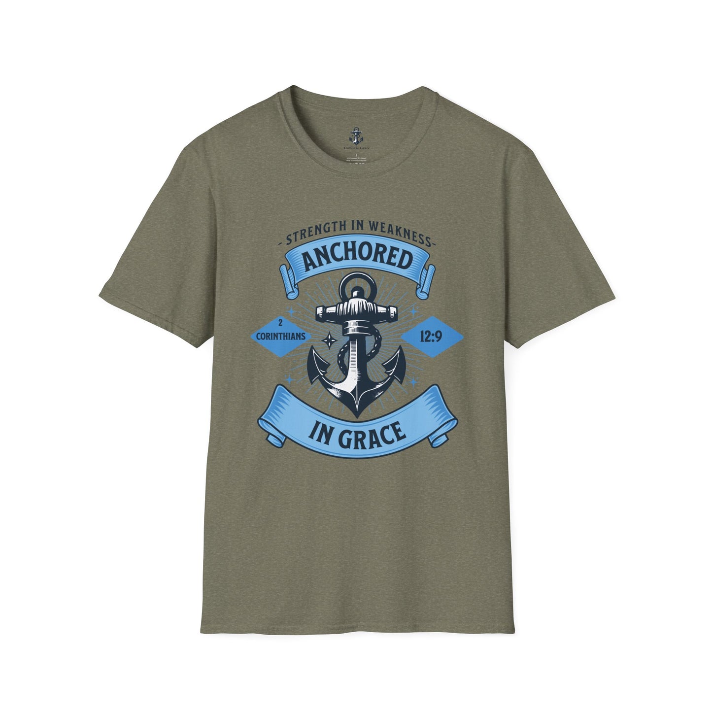 Anchored in Grace Strength in Weakness Unisex T-Shirt