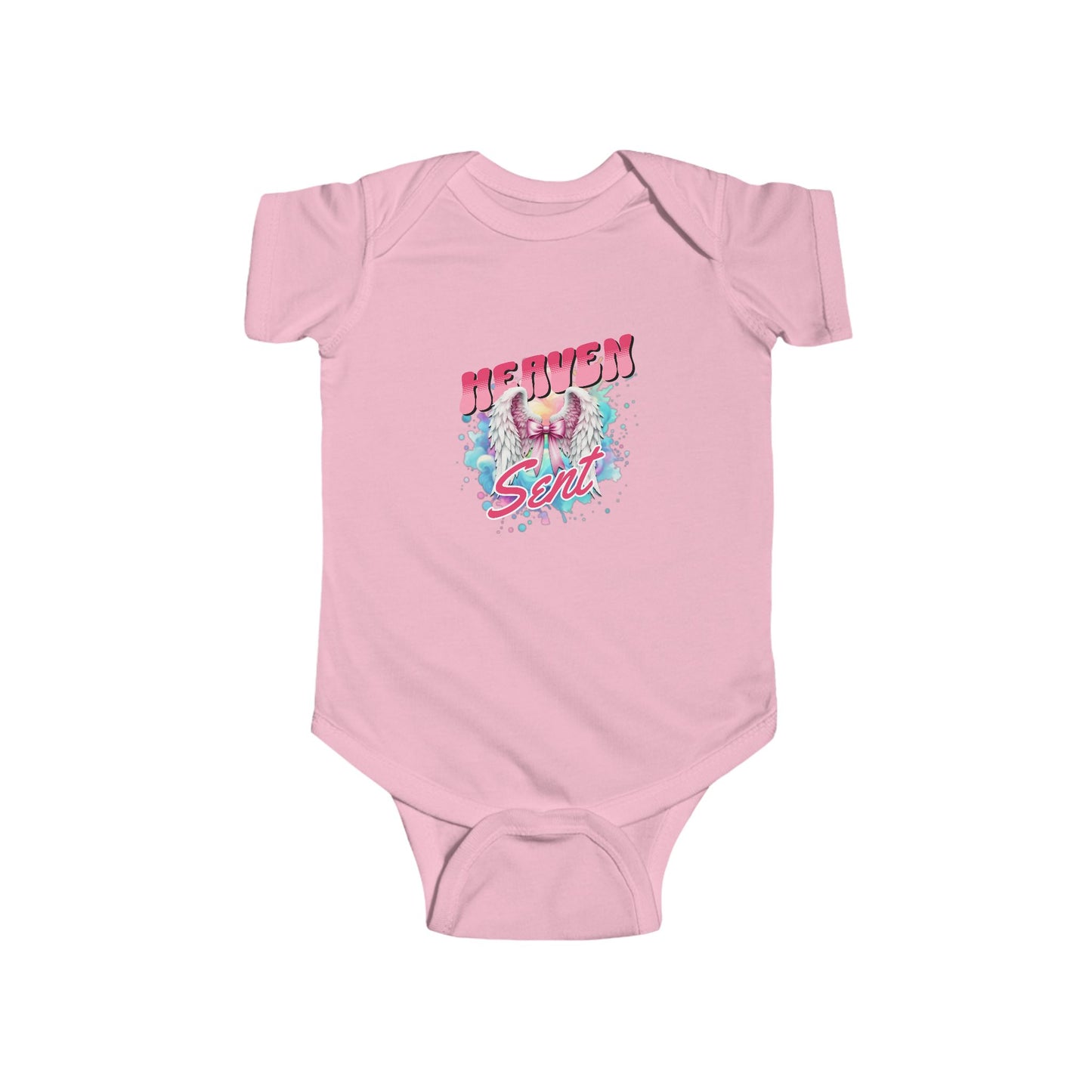 Heaven Sent Infant Bodysuit - Cute Baby Outfit for Newborns, Perfect Gift for Baby Showers