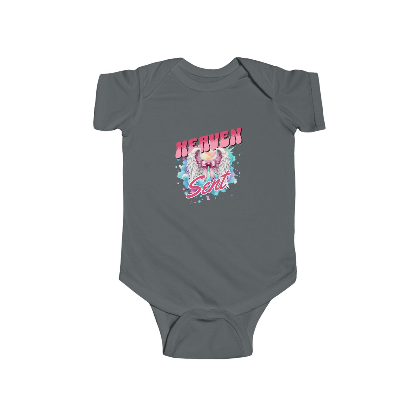 Heaven Sent Infant Bodysuit - Cute Baby Outfit for Newborns, Perfect Gift for Baby Showers