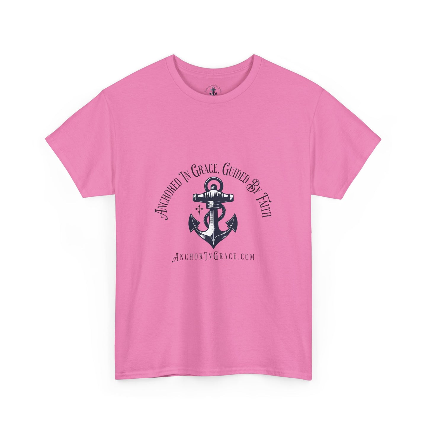 Anchored in Grace , Guided by Faith Graphic Unisex Heavy Cotton Tee